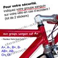 Stickers Sécurité cycliste vélo groupe sanguin-0