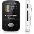 Timoom X56 Lecteur mp3, Mini Lecteur Baladeur Bluetooth Sport avec 32Go, HiFi Portable sans Perte, Radio FM, Podomètre Intelligent, -0