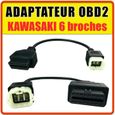 Prise OBD2 pour KAWASAKI 6 broches - Diagnostic moto - JPDIAG TUNE ECU-0