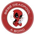Autocollant bébé à Bord - Bébé Deadpool-0