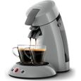 Machine à café dosette SENSEO ORIGINAL Philips HD6553/71, Booster d’arômes, Crema Plus (mousse plus dense), 1 à 2 tasses, Gris-0