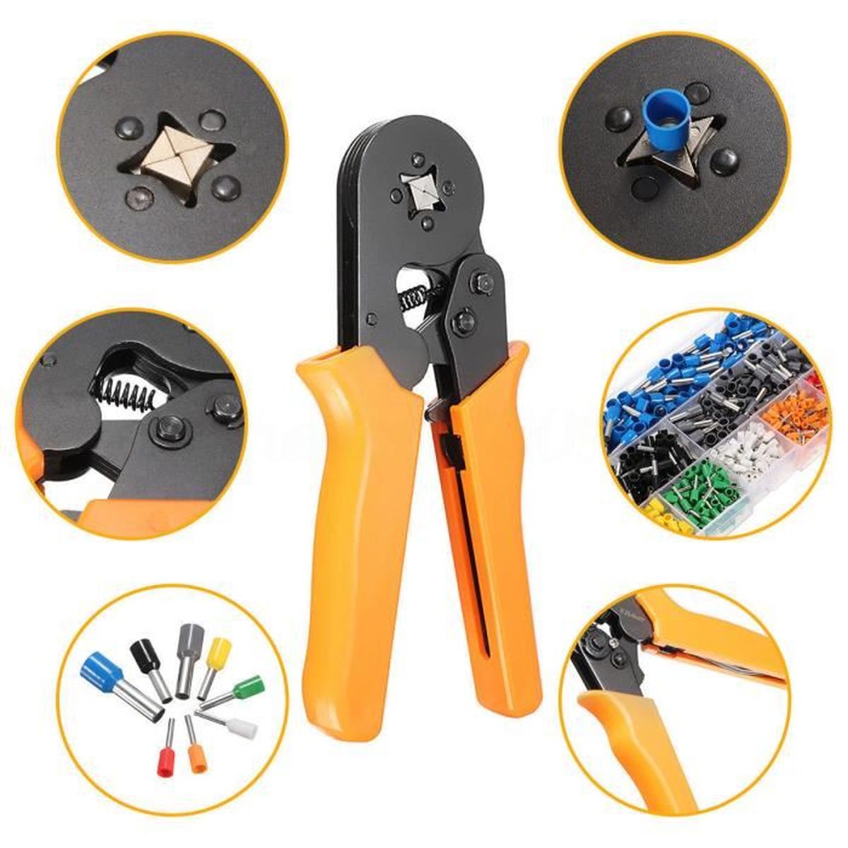 AWG23-10 Auto Ajuste Pince A Sertir Clique Câble Embout Fil HSC8 6-4A 0.25-6mm²