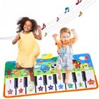 PIMPIMSKY Tapis de piano multifonctionnel – Avec 8 sons d'animaux – Tapis de danse pour enfants – Bébé musical tactile tapis de jeu