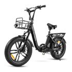 SMARTAI Samebike C05 Pro Vélo électrique 20" - Moteur 500W - Batterie 36V/13Ah - Autonomie 100km - Shimano 7 Vitesses - Pneus 20*4",Noir