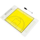Plaquette Tactique Basketball Visiodirect – Recto/Verso (Terrain Et Demi-Terrain) – 34x23 Cm, Effaçable, Feutre Inclus