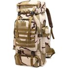 XJYDNCG Grand Sac à dos - 80L- style militaire - extérieure militaire tactique Camping Randonnée Trekking - Camouflage plateau