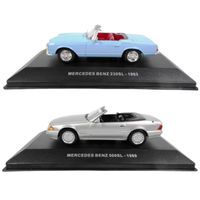 Véhicule miniature - Lot de 2 voitures Solido 1:43 Mercedes-Benz 230SL et 500SL (LSO1)