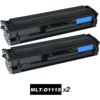 2 Pack Compatible Samsung MLT-D111S Noir Laser Cartouche de toner Pour Samsung Xpress SL-M2020W /SL-M2022W / SL-M2070W imprimeur
