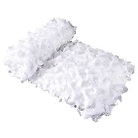 DAMILY® Filet de Camouflage Blanc - Voile d'ombrage rectangulaire - Design ombrière camouflage - 3 M x 4 M - blanc