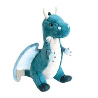 Peluche Dragon Emeraude 40 cm - Histoire d'Ours - Peluche - Bleu - Mixte - Enfant