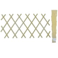 Treillis pour plantes grimpantes - Trade Shop - Bambou - Extensible - 100 x 200 cm - Beige