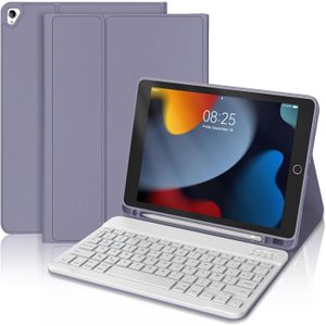 Clavier IPad AZERTY Français Pour IPad 9/8/7ème Génération - Coque Magnétique Avec Porte-Stylet