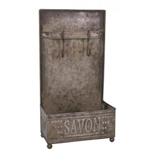 PORTE SAVON Antic Line - Porte savon et gant en zinc