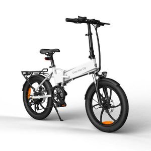 VÉLO ASSISTANCE ÉLEC Vélo électrique pliant ALORS A20 XE - Blanc - Mixte - 7 vitesses - VAE - 110 kg