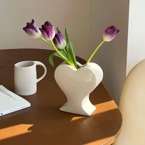 VASE - SOLIFLORE Vase À Fleurs En Céramique, Vase Unique Pour Décor