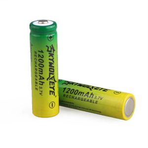 noir et vert Batterie 3.7v 3.7V 18650 Lithium Batteries 9800mAh Li-ion rechargeable pour banque de lampe de poche lampe de poche noir et vert 2 pcs