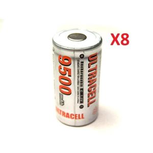 CHARGEUR DE PILES 8 Batteries C R14 LR14 9500mAh Rechargeable 1.2V N