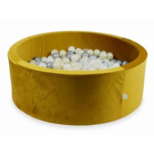 PISCINE À BALLES Mimii - Piscine À Balles (Velvet doré) 110X40cm-500 Balles (argenté, irisé, or clair, transparent)