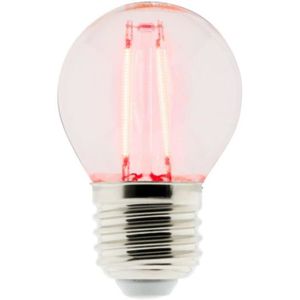 AMPOULE - LED Ampoule LED décorative à filament rouge 3W E27 sph