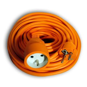 RALLONGE Prolongateur HO5VV-F 3G1,5mm² 50m - Orange