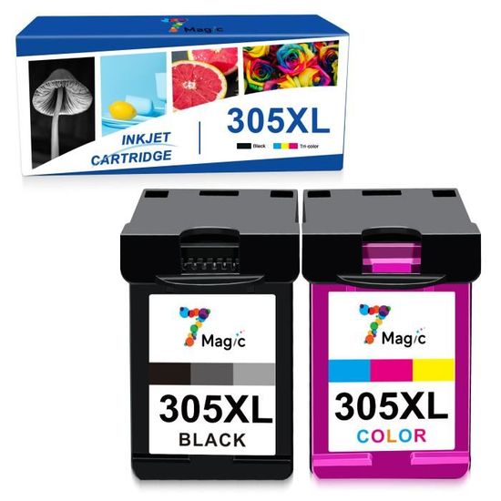 Cartouches D'encre Compatibles HP 305 XL - Pour Envy 6020, 6022, 6030 Et Nombreux Modèles, Pack Neuf