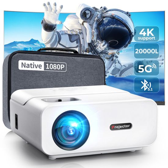 Auto Focus Vidéoprojecteur, Projecteur Android 11 De 17000Lux