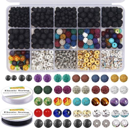 EuTengHao Kit 14400 Perles Tube Verre 7mm - 48 Couleurs, Perles Bugle Pour Bijoux DIY Bracelets & Colliers