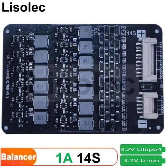 Équilibreur d'équilibreur intelligent Enerkey 4A 2S-24S Li-ion Lifepo4 Lto équilibreur de batterie
