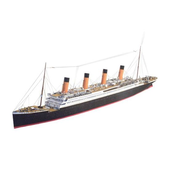 Maquette 3D en papier - Titanic Ship - AMAGOGO - Kit de modèle à assembler - Décoration de bureau et d'ornements