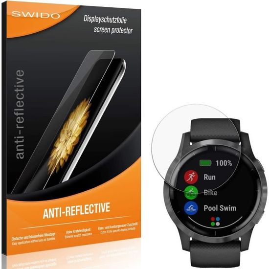 ECZOIL 4 Pièces Protection Écran pour Garmin Vivoactive 5, Sans Bulles Anti- Rayures Haute Définition Qualité Supérieure Transparent Doux TPU Film de Protection Ultra Mince