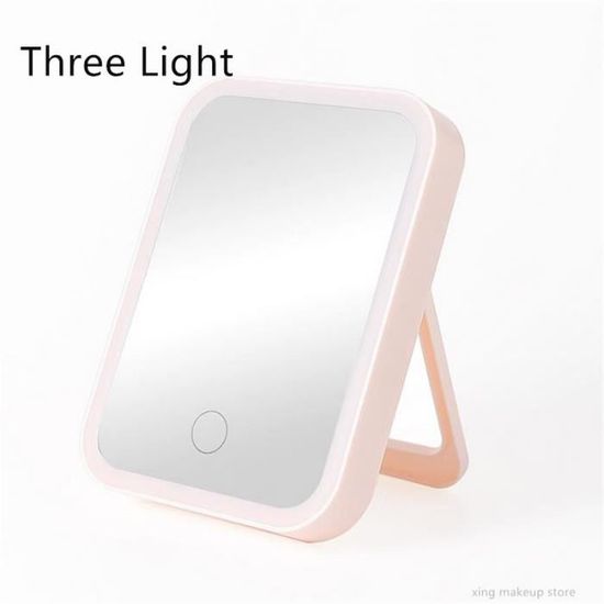 Miroir pliable barbershop 360° LED 3 faces personnalisable - Le Coin Barber