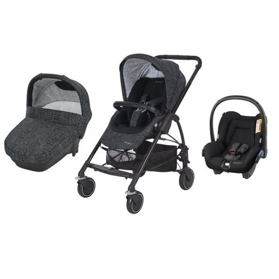 Trio poussette Loola 3 + Cabriofix + nacelle BEBE CONFORT : Comparateur,  Avis, Prix