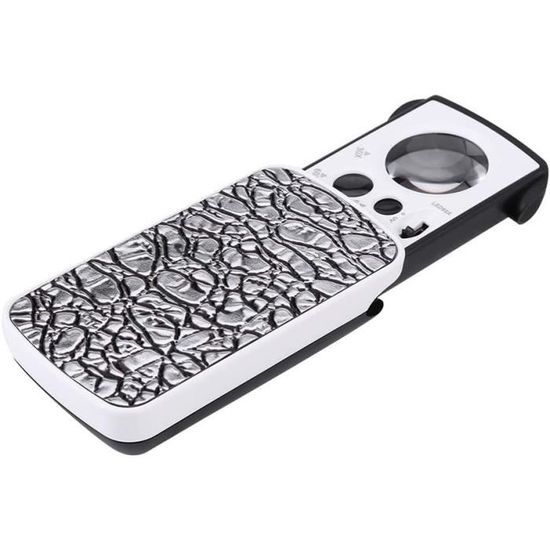 Loupe, Lentilles De Grossissement 30X 60X 90X Loupe Portable Avec Éclairage À Led Loupe