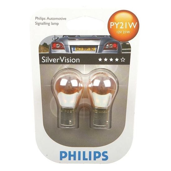 Ampoules Philips SilverVision PY21W 12V