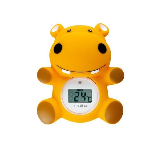 Hello Hippo Thermomètre Bain Bébé Digital Flottant - Étanche 3 Couleurs Alerte - Poussin
