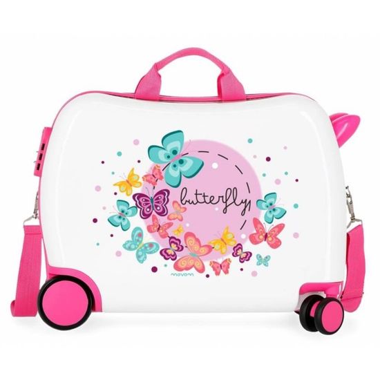 Garçon Little Me Valise Moyenne Blanche Rigide Abs Fermeture À Combinaison Latérale 56 L 2,66 Kg