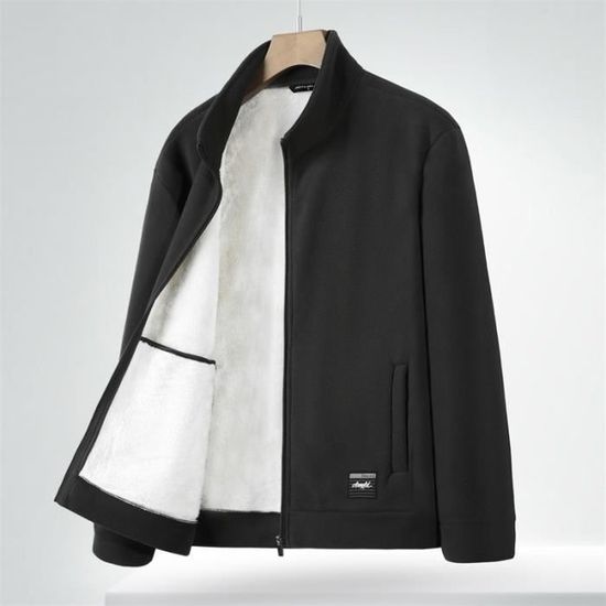 VESTE À COL CHEMINÉE EN LAINE DOUBLE FACE - CAMEL - HOMME | H&M FR