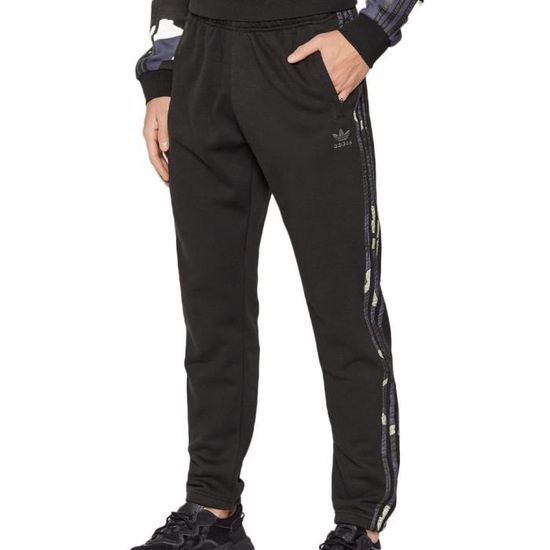 Jogging Homme Adidas Camo - Noir - Coupe Standard - Taille Élastique - Poches Zippées