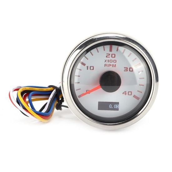 Tachymètre De Voiture 12 V 12,7 Cm Avec Feu De Changement De Vitesse LED 7 Couleurs 11 Tr/min Pour Véhicules 4 6 8 Cylindres