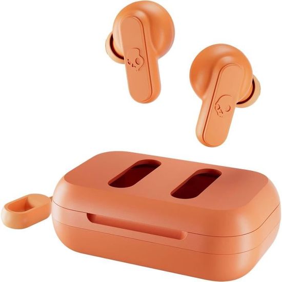 Écouteurs Sans Fil Skullcandy Dime - Autonomie 12h - Micro Intégré - Compatibles Bluetooth - Bleu/Vert