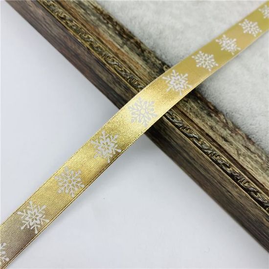 4 Rouleaux De Ruban De Noël Avec étoiles Argentées - Déco Cadeau, Emballage, DIY Festif - 200 Cm X 4,8 Cm
