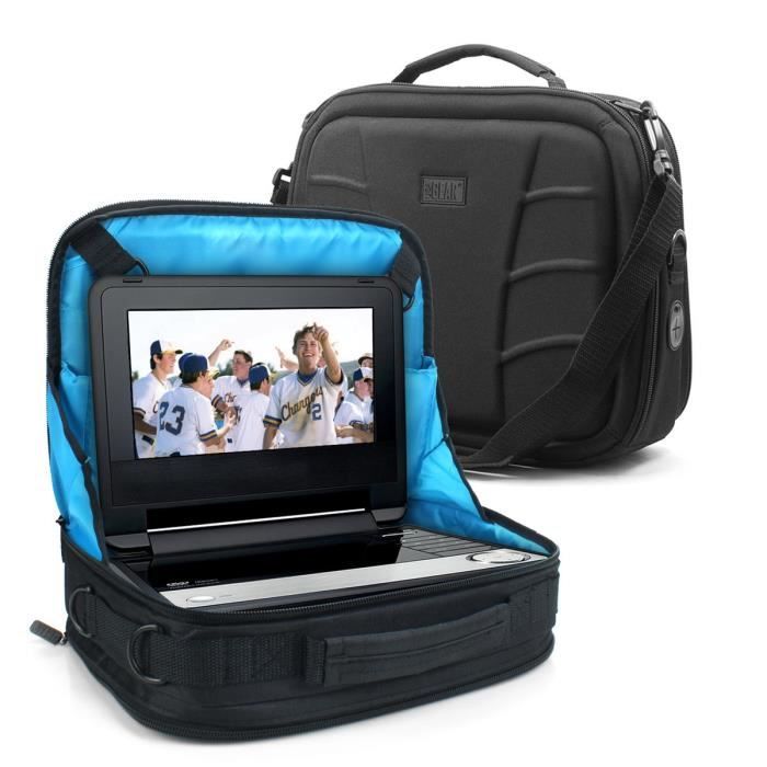 USA Gear Sacoche de Transport avec Poignée, Support Voiture Appuie-Tête pour Lecteur DVD Ordinateur Portable Takara, DBPOWER, Phi