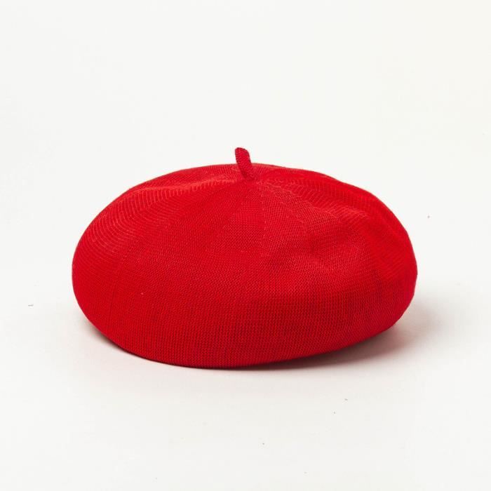 Chambre A Air Berets Tricotes Dame Beret Rouge