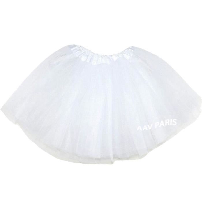 Tutu de Ballet Danse Soirée Jupe Jupon pour filles - taille unique - blanc