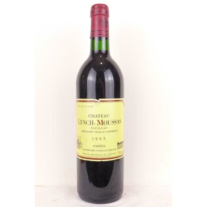 pauillac château lynch-moussas grand cru classé rouge 1993 - bordeaux