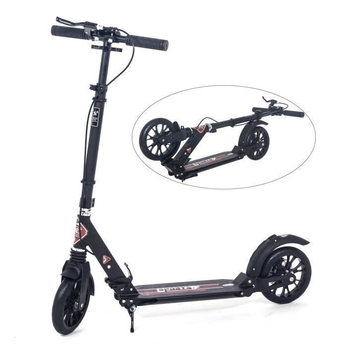 ISE 200mm Trottinette Pliable,Handlebar Brake-Double Suspension-pneus antidérapant-Aluminium Kick Scooter,ABEC-9