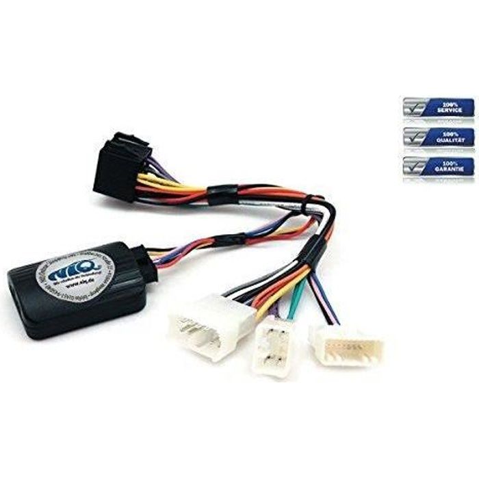 NIQ ACV Electronic Adaptateur de commande au volant pour autoradio JVC Compatible avec Toyota Avensis (T25) et divers mod eles jusq