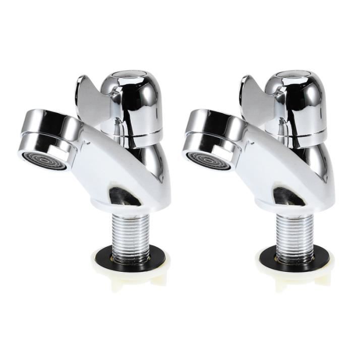 2pcs robinets d'évier en métal d'alliage pratiques d'eau froide portables FILTRE - STATION DE FILTRATION - STATION DE RELEVAGE