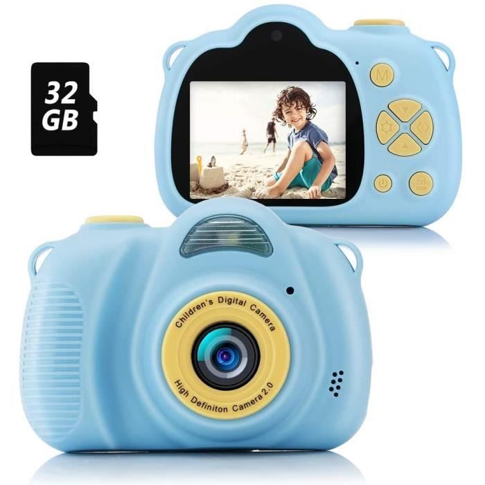 Appareil Photo Enfants, Cadeaux de Jouets Intéressants pour Garçons et Filles de 3-12 Ans, Appareil Photo Numérique pour Enfants ave