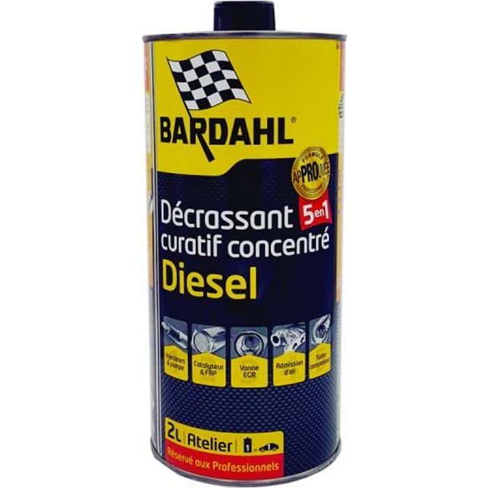 Décrassant 5 en 1 diesel, atelier, 2L - Bardahl